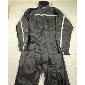 Teknic Mens‎ One Piece Black Waterproof Motorcycle Suit Large